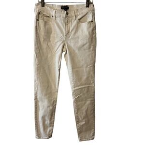 J. Crew Mercantile High Rise White Denim Jeans 29 spring summer essential